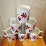Hand Drawn Flower Mug
